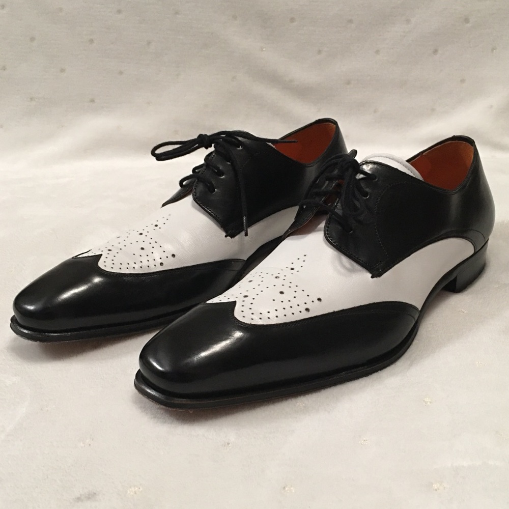 Mezlan Platinum Chapi Derby Dress Shoes